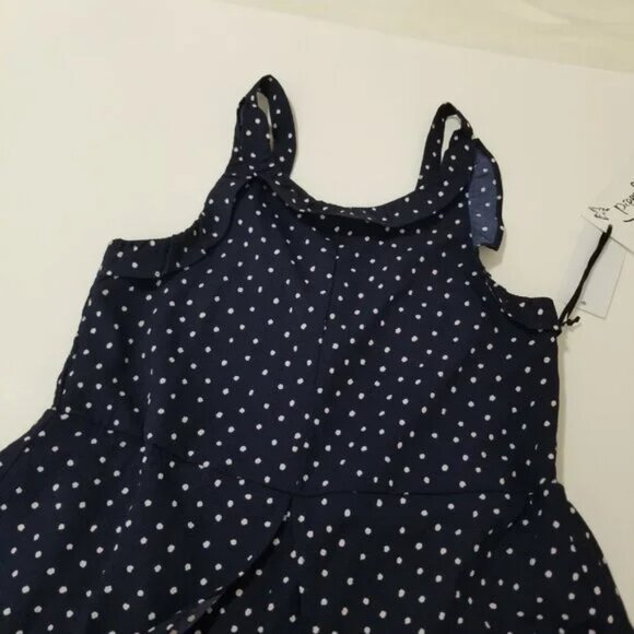 NWT Pippa & Julie Navy Polka dot romper size 10 (F16) - Picture 6 of 11
